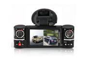 inDigi® Dash Cam 2.7 TFT LCD Dual Camera Rotated Lens Car DVR w IR Night Vision NEW