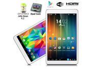 indigi® 7 Android 4.2 JB Leather Back Dual Core Tablet PC WiFi HDMI Google Play