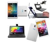 Indigi® 7 White Android 4.2 JB Dual Core Tablet PC Premium Leather Back Keyboard Case
