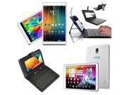 Indigi® White 7 Android 4.2 JB Dual Core Tablet PC Premium Leather Back Keyboard Case