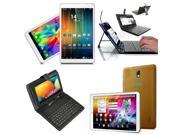 indigi® 7 Android 4.2 Tablet PC HDMI Gold Leather Back WiFi FREE Keyboard Case