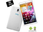 Indigi® White Android 4.2 Tablet PC 7in Dual Core HDMI Leather Back WiFi 32GB micro SD