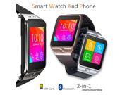 Indigi® 2 in 1 Interconvertible GSM Bluetooth Smart Watch And Phone UNLOCKED! Silver