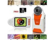 Indigi® Digital Portable Microscope Magnifier 10x 500x 2.7 LCD 4x LED Light FREE 32GB