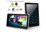 Indigi® 7.0 Phablet Android 4.4 Kitkat 3G SmartPhone Tablet PC Black Factory Unlocked