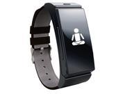 INDIGI® BLUETOOTH SMART WATCH OLED TOUCH DISPLAY BUILT IN HEART RATE MONITOR PEDOMETER BLACK