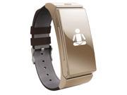 Indigi® Stylish Wrist Smart Watch Bluetooth Headset Handsfree Heart Rate Monitor Pedometer GOLD