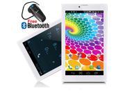 Indigi 7 Slim Android KitKat Tablet PC 3G Wireless Smartphone Free Bluetooth Headset