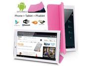 Indigi® Ultra Slim 7.0in 3G SmartPhone Android 4.4 Tablet PC w Built in Smart Cover Pink AT T T Mobile Unlocked