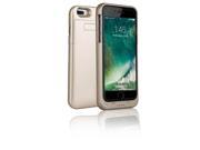 Indigi® Slim Rechargeable External Battery Case High Capacity 4000mAh Gold iPhone 7 plus