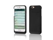 Indigi® Ultra Slim Rechargeable External Battery Case for iPhone 7 Plus Matte Black 4000mAh