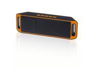 Indigi® Best Gift! Bluetooth 4.0 Portable Wireless Dual Speaker TF USB FM Radio Orange