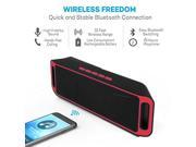 Indigi® HOT GIFT! RED Portable Wireless Bluetooth Speaker For All iPhone 7 Android Phone