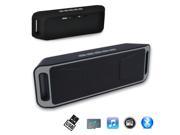 Indigi® [Grey] Portable Bluetooth Wireless Speaker FM Sub woofer Super Bass HIFI Stereo
