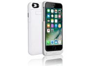 Indigi® Ultra Slim Rechargeable High Capacity 3200mAh PowerStation Protective Case for iPhone 7 White