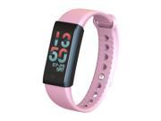 Indigi X6s Fitness Tracker Smart Bracelet with Dynamic Heart Rate Monitor & Pedometer Color LED Screen Health Smartwatch (Pink)