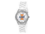 University of Illinois Ladies White Fashion Watch