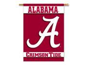 BSI PRODUCTS 96502 2 Sided 28 in. X 40 in. Banner with Pole Sleeve Alabama Crimson Tide