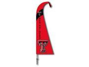 BSI Decorative Sports Team logo Texas Tech Red Raiders Feather Flag