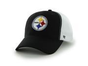 Pittsburgh Steelers 47 Brand Black Draft Day Closer Performance Flexfit Hat Cap