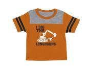 University of Texas Longhorns Infant T Shirt Striped Sleeve Dig Em Tee
