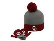 Infant Knit University of Oklahoma Sooners Hat and Mittens Set