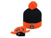 Infant Knit Auburn University Tigers Hat and Mittens Set