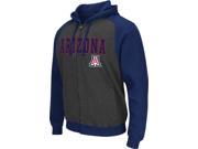 Men s Crest Arizona Wildcats Full Zip Hoodie