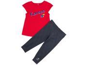 Kansas Jayhawks KU Girls Tee Shirt and Jeggings Set
