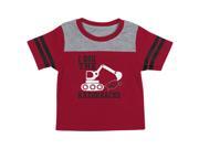 Arkansas Razorback Infant T Shirt Striped Sleeve Dig Em Tee