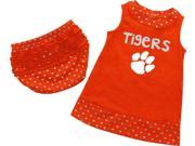 Infant Clemson University Tigers Heartbeat Dress with Bloomers