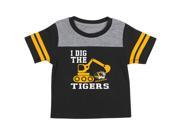 Missouri Tigers Mizzou Infant T Shirt Striped Sleeve Dig Em Tee