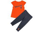 University of Illinois Girls Tee Shirt and Jeggings Set