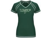 Ladies V Neck Synthetic South Florida Bulls Tee