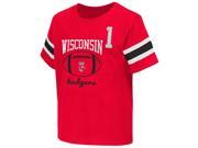Toddler University of Wisconsin Badgers Short Sleeve Football Tee