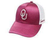 Oklahoma Sooners Official NCAA Satin Adjustable Womens Two Tone Hat Cap by Top of the World
