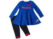 Kansas Jayhawks KU Long Sleeve Dress and Leggings Infant Set