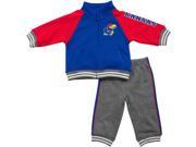 Kansas Jayhawks KU Infant Jacket and Pants Fleece Set