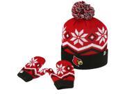 Toddler Knit Louisville Cardinals Hat and Mittens Set