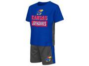 Kansas Jayhawks KU Toddler T Shirt and Shorts 2 Piece Set
