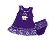 Kansas State University Infant Fountain Dress Set