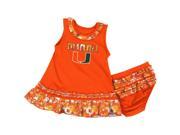 University of Miami Hurricanes Infant Fountain Dress Set