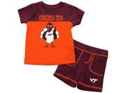 Virginia Tech VT Hokies Infant T Shirt and Shorts Boy s 2 Pc Set