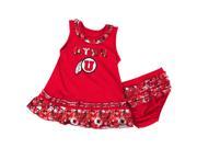 University of Utah Utes Infant Fountain Dress Set