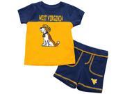 West Virginia Mountaineers Infant T Shirt and Shorts Boy s 2 Pc Set