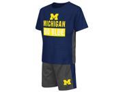 University of Michigan Wolverines Toddler T Shirt and Shorts 2 Piece Set