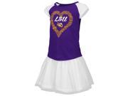 LSU Tigers Louisiana State Toddler Shirt and Tutu Skirt Set