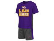 LSU Tigers Louisiana State Toddler T Shirt and Shorts 2 Piece Set