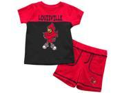 Louisville Cardinals Infant T Shirt and Shorts Boy s 2 Pc Set