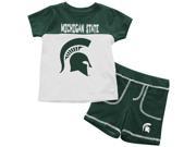 Michigan State University Infant T Shirt and Shorts Boy s 2 Pc Set